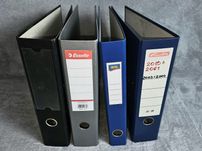 4 segregatory: A4 2x Esselte 75mm, Herlitz 80mm,Aro 50 mm