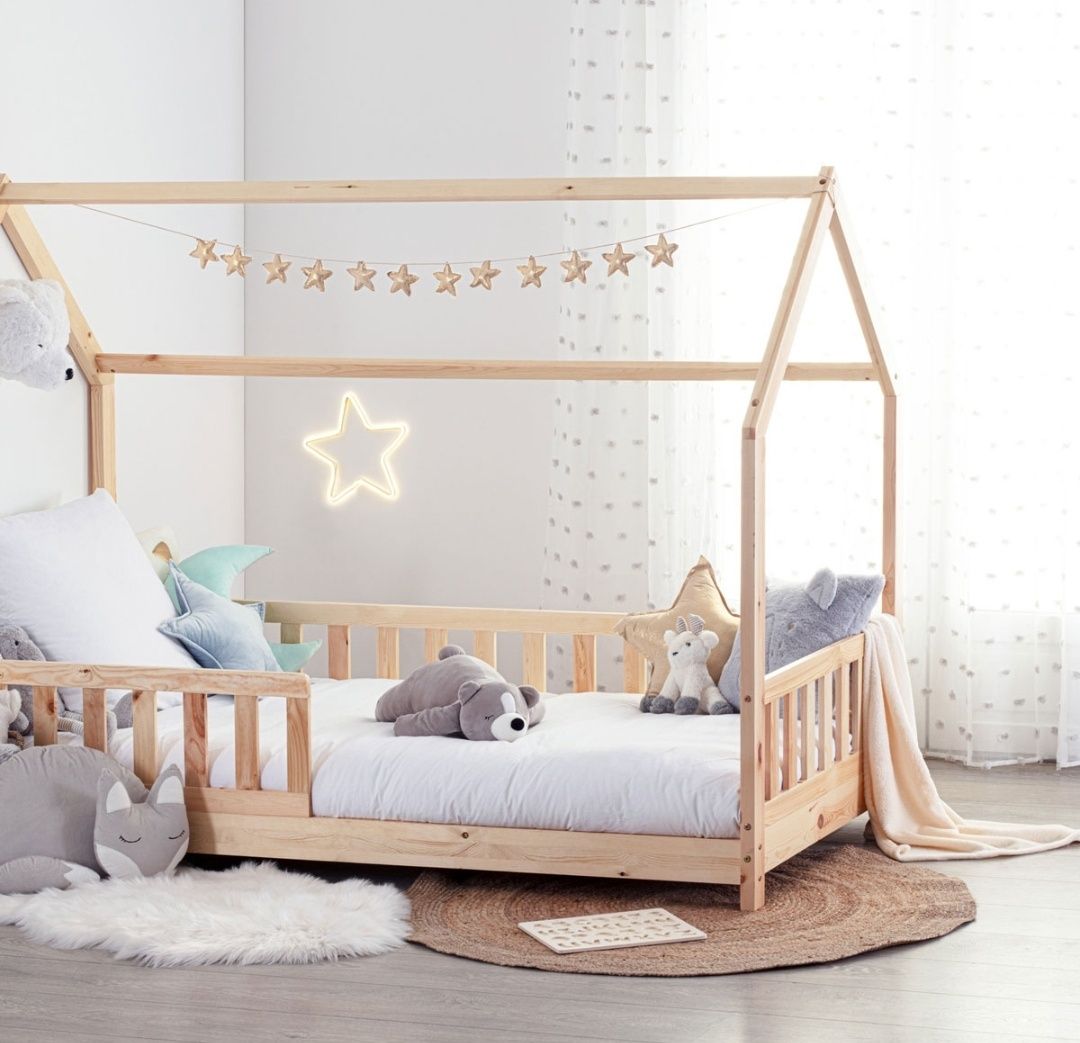 Cama Montessori em Madeira