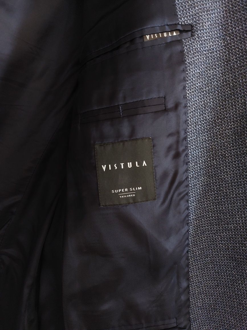 Elegancka marynarka super slim granatowa Vistula