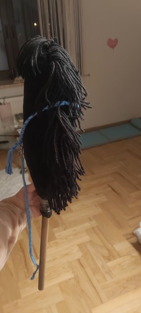 Koń na kiju hobby horse czarny  a3 a a4