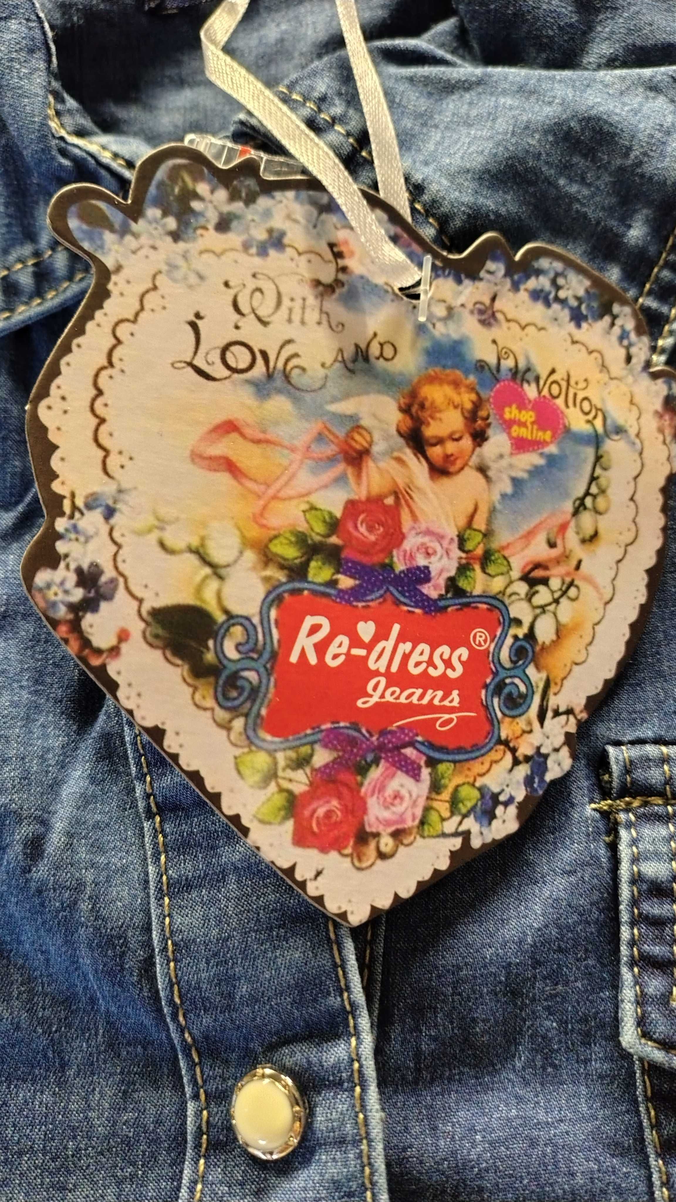 Koszula jeansowa Re-Dress, rozmiar XS