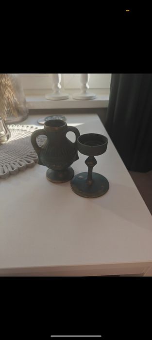 Komplet wazonik i świecznik