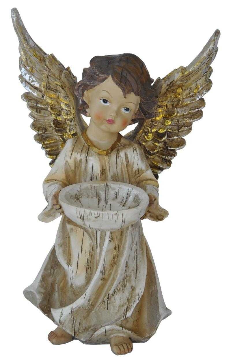 Anioł Aniołek Figura Amor Poliston na Prezent Świecznik na Tealight