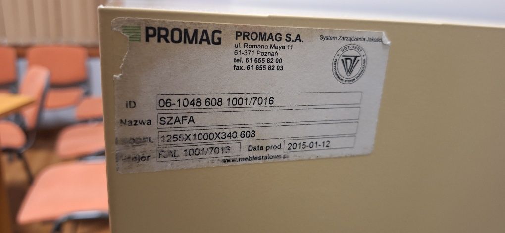 Szafka szafa metalowa na dokumenty