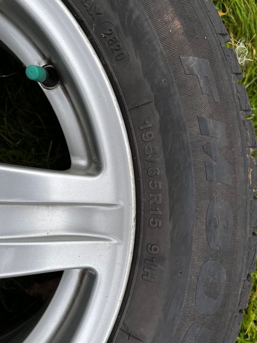 Koła z oponami zimowymi i alumfelgami