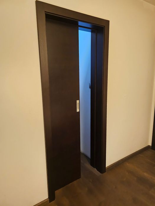 Drzwi mahoniowe + ościeżnice + klamki