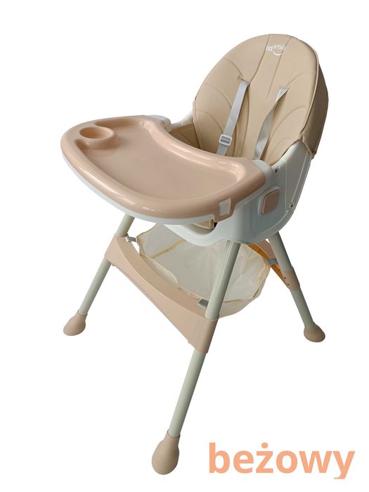 Składane krzesełko do karmienia 4w1 fotelik dla dzieci taca +2 GRATISY