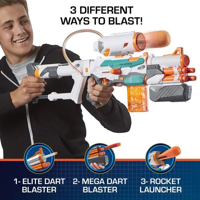 Бластер Нерф Модулус Три Страйк Nerf Modulus Tri-Strike Blaster