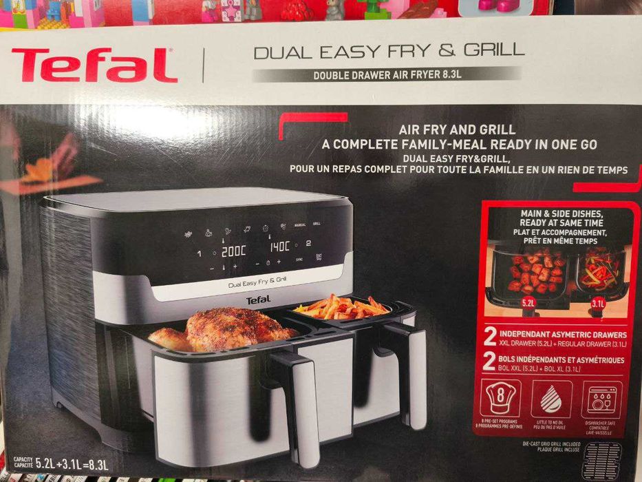 Аэрогриль Тефаль мультипечь TEFAL мультипіч аерогриль Dual Easy Grill