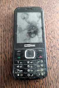Telefon komórkowy Maxcom kolor czarny używany sprawny dla seniora