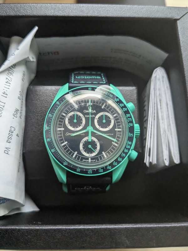Omega x Swatch SO33L103 Polar Lights Autentyczność Gwarantowana
