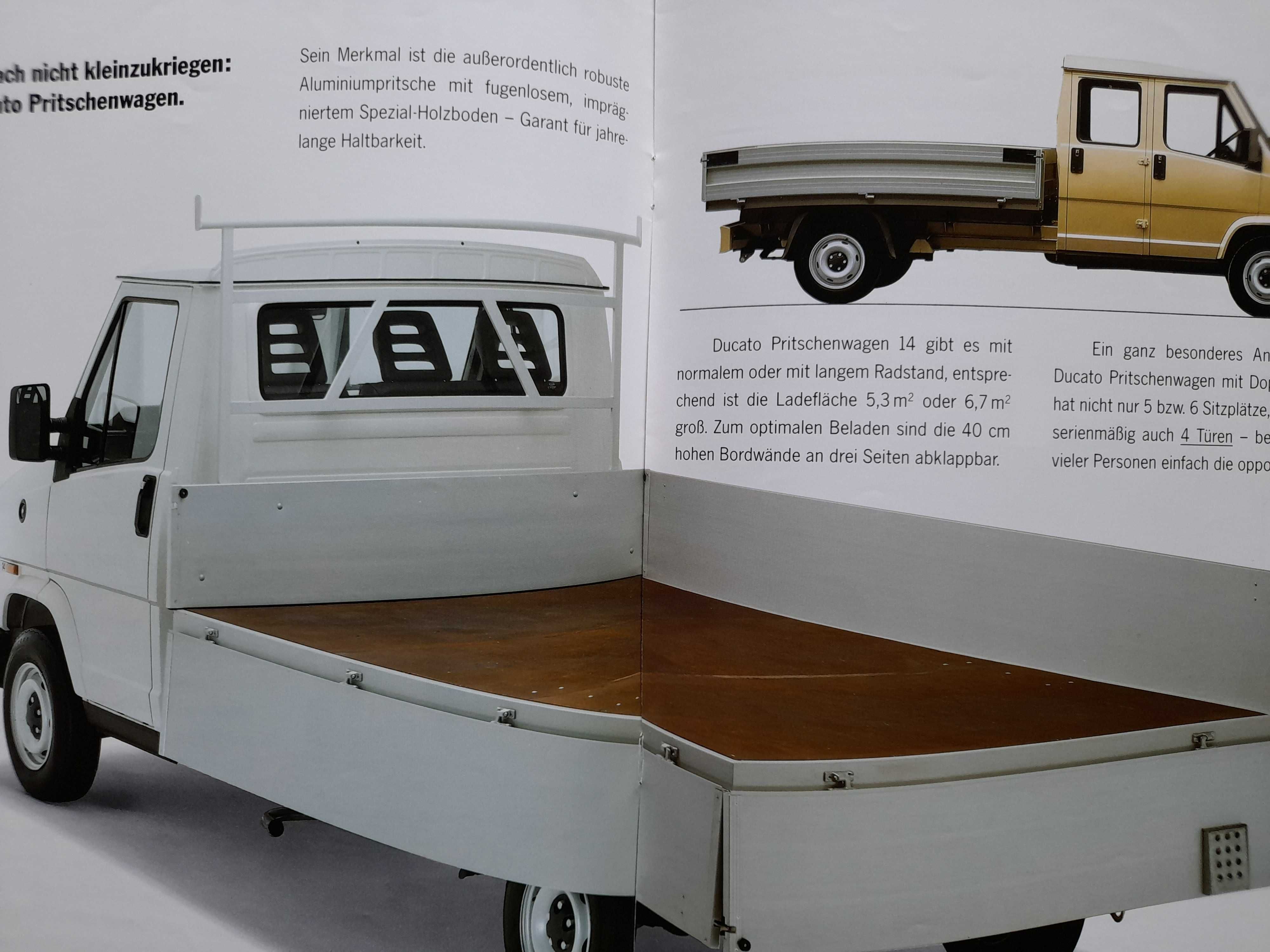 FIAT Ducato 2.0. 2.5D i 1.9TD, wersja 4x4 język niemiecki 1991