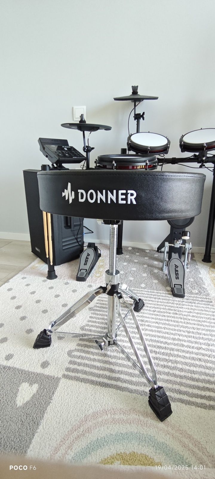 Assento de bateria donner