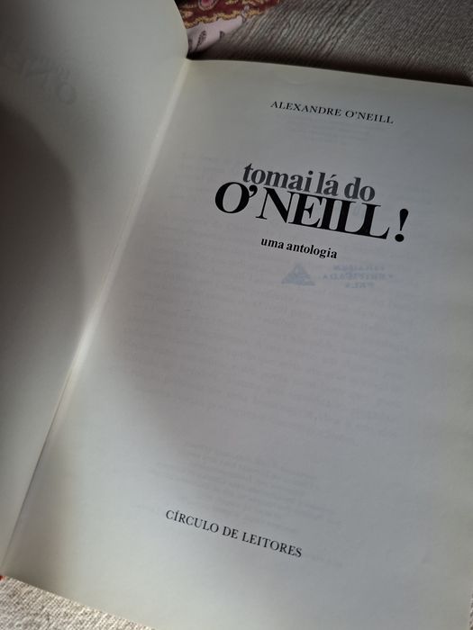 Antologia de Alexandre O´Neill poesia portuguesa