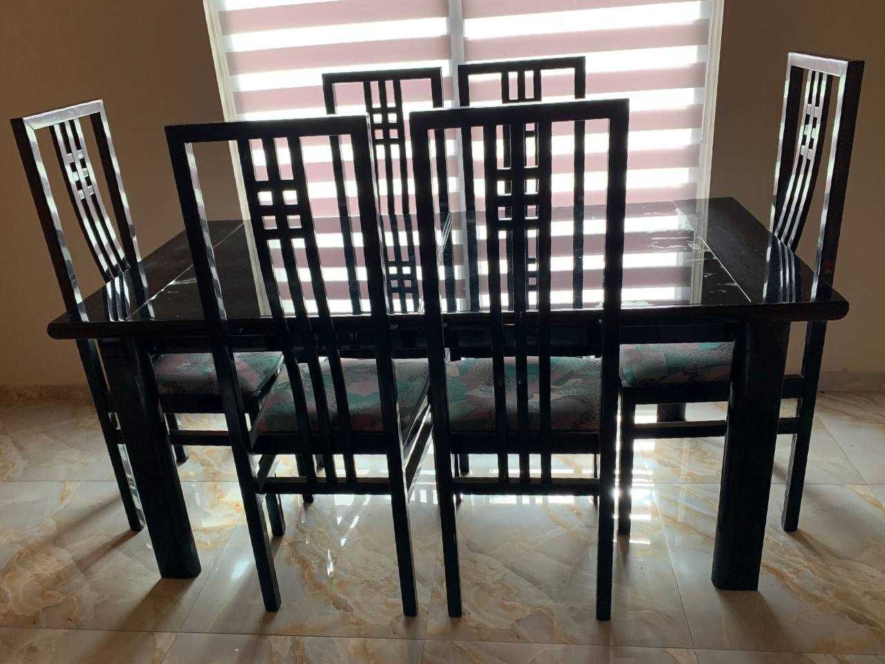 Набір стіл + 6 крісел