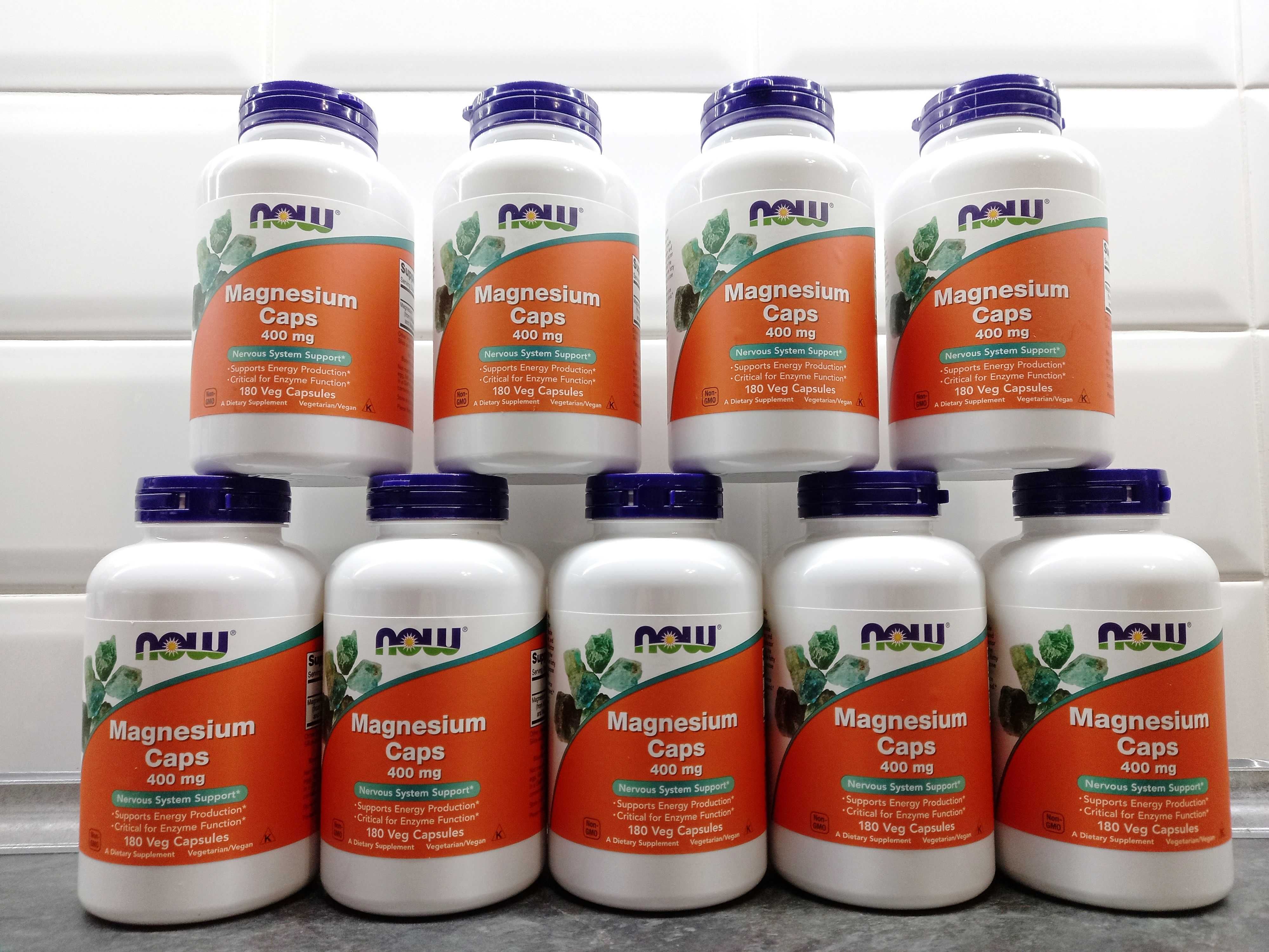 Now Foods, Magnesium Caps 400 мг (180 капс.), магний, магній