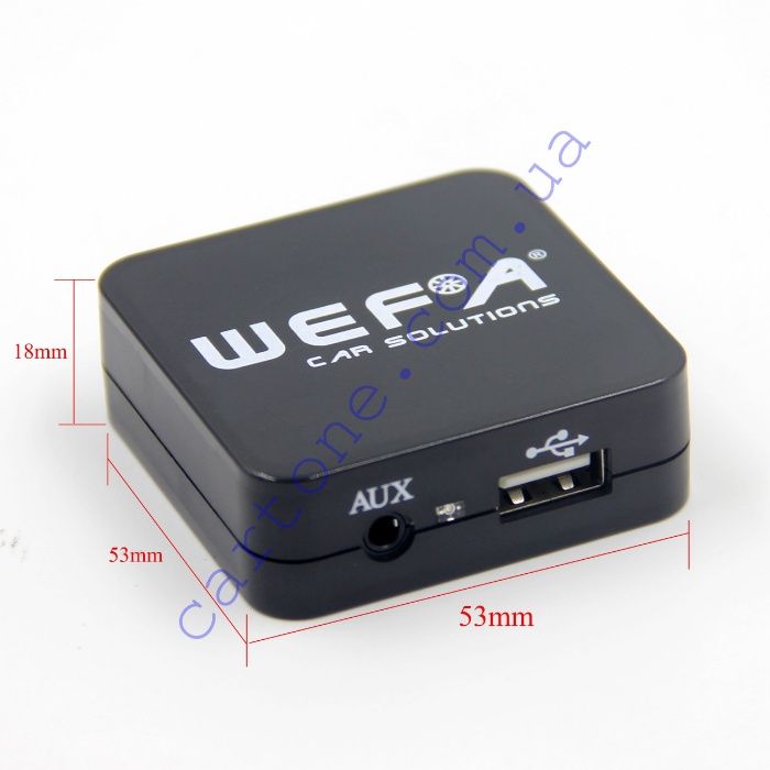 MP3 адаптер Wefa Tech WF-605 (USB поддержка Flac/iPhone/*Android/*AUX)