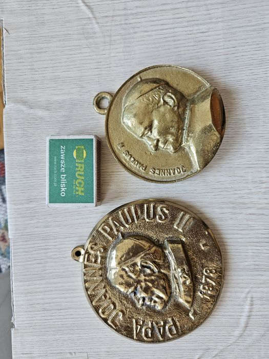 Medalion z mosiądzu Jan Paweł II