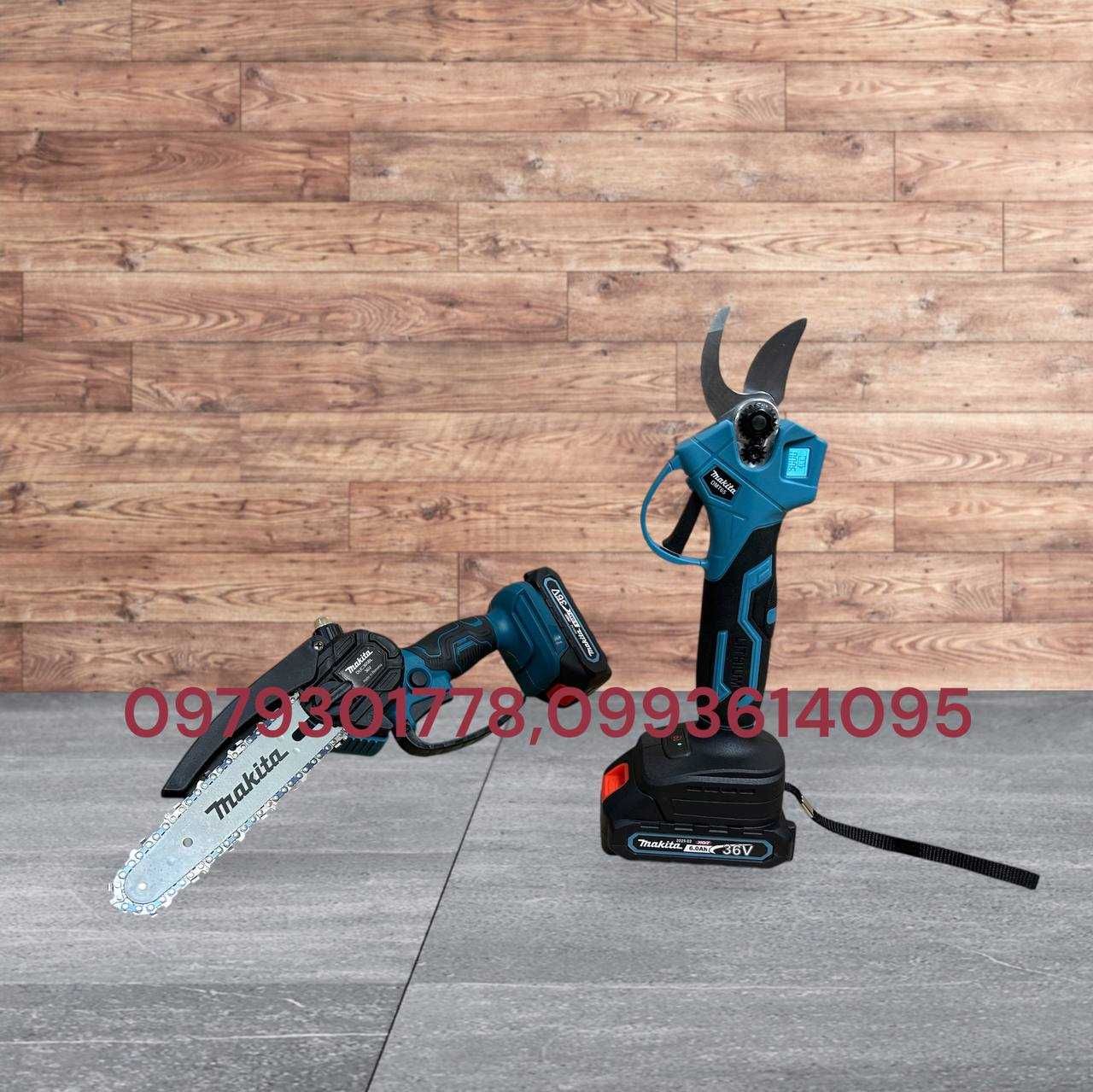 Makita 2/1 Садовий секатор з екратором DMT65 BL + міні пила DUC365 BL