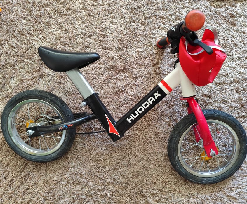 Rower rowerek biegowy Hudora czerwony 12 -  12,5 cali