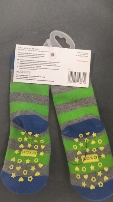Nowe skarpetki z grzechotką niemowlęce ,