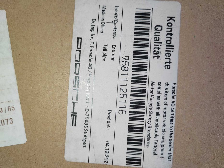 Ponteiras de escape, originais PORSCHE