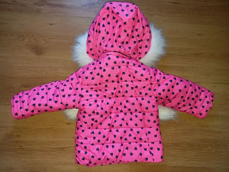 Зимний комплект комбинезон для девочки 9 - 18 мес 74 см