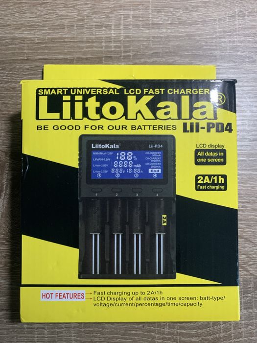 Універсальний зарядний пристрій LiitoKala-PD4