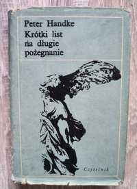 Krótki list na długie pożegnanie Peter Handke