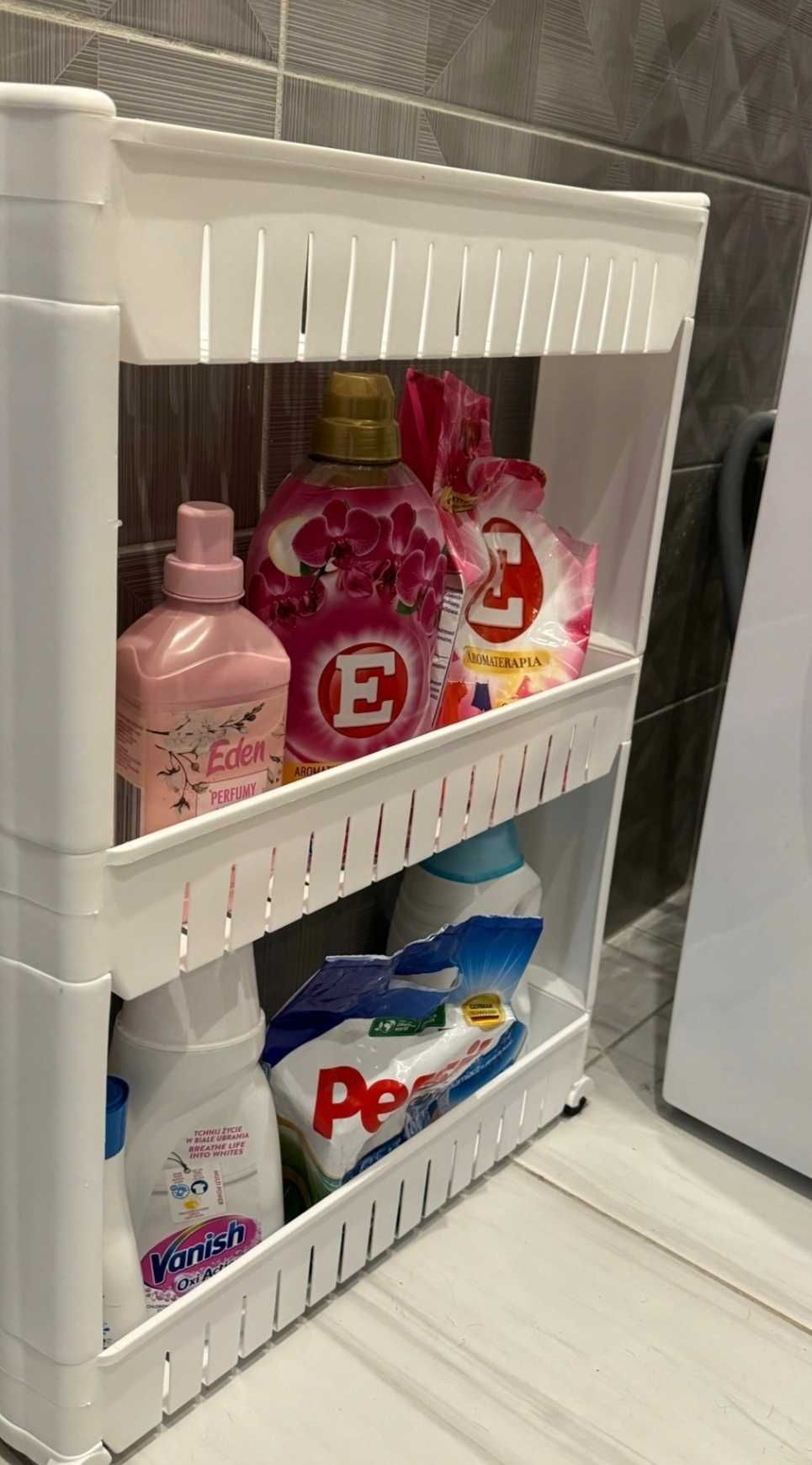 Półka Łazienkowa Plastikowa Biała
