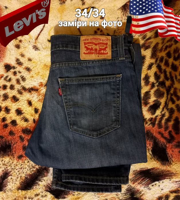 Джинси Levis 511 W34 L34