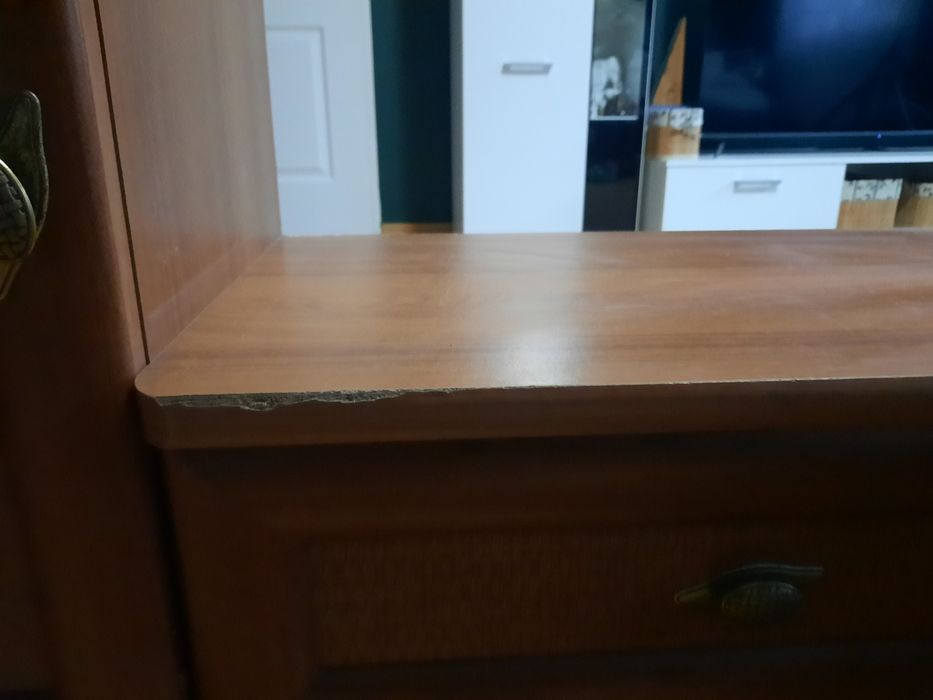 Komplet do przedpokoju. Panel.na wieszaki komoda lustro