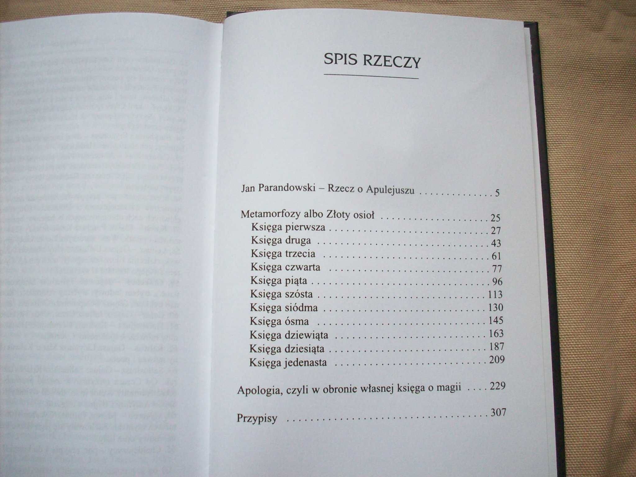 Metamorfozy albo Złoty osioł, Apologia, Apulejusz.