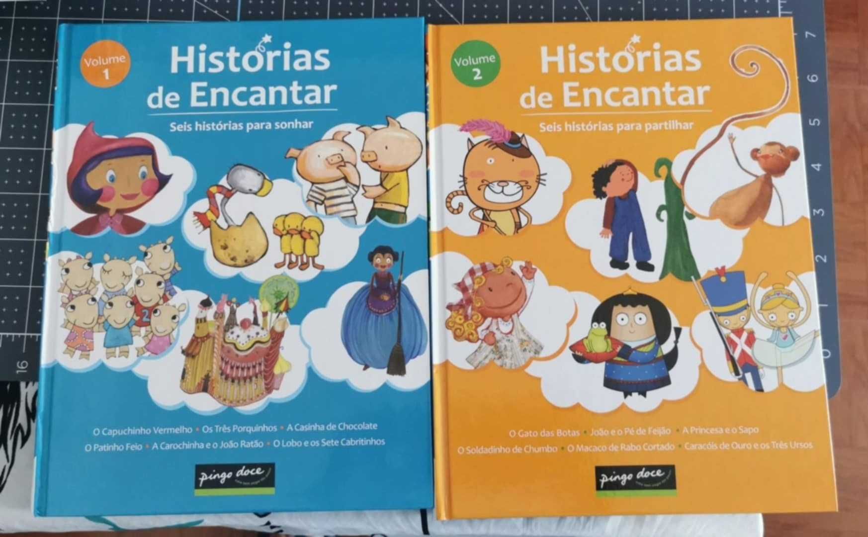 Os 5 livros "Histórias de encantar seis histórias para sonhar"