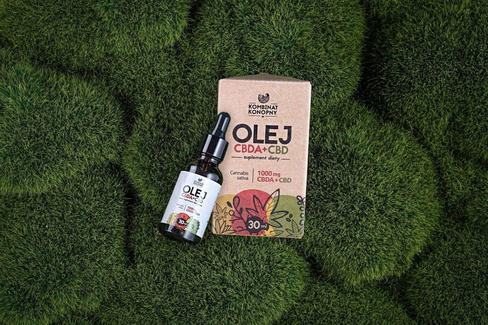 OLEJEK OLEJ CBD + CBDA RAW 1000mg Kombinat Konopny