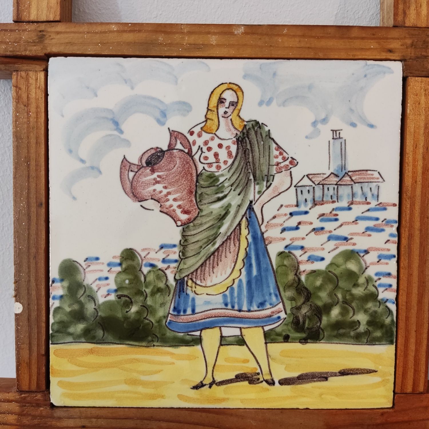 Viúva Lamego - Conjunto de 2 azulejos pintados à mão