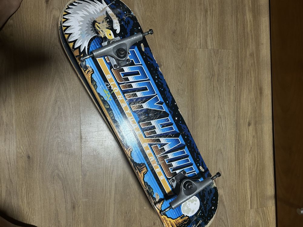 1 skate + tabua mais com trucks