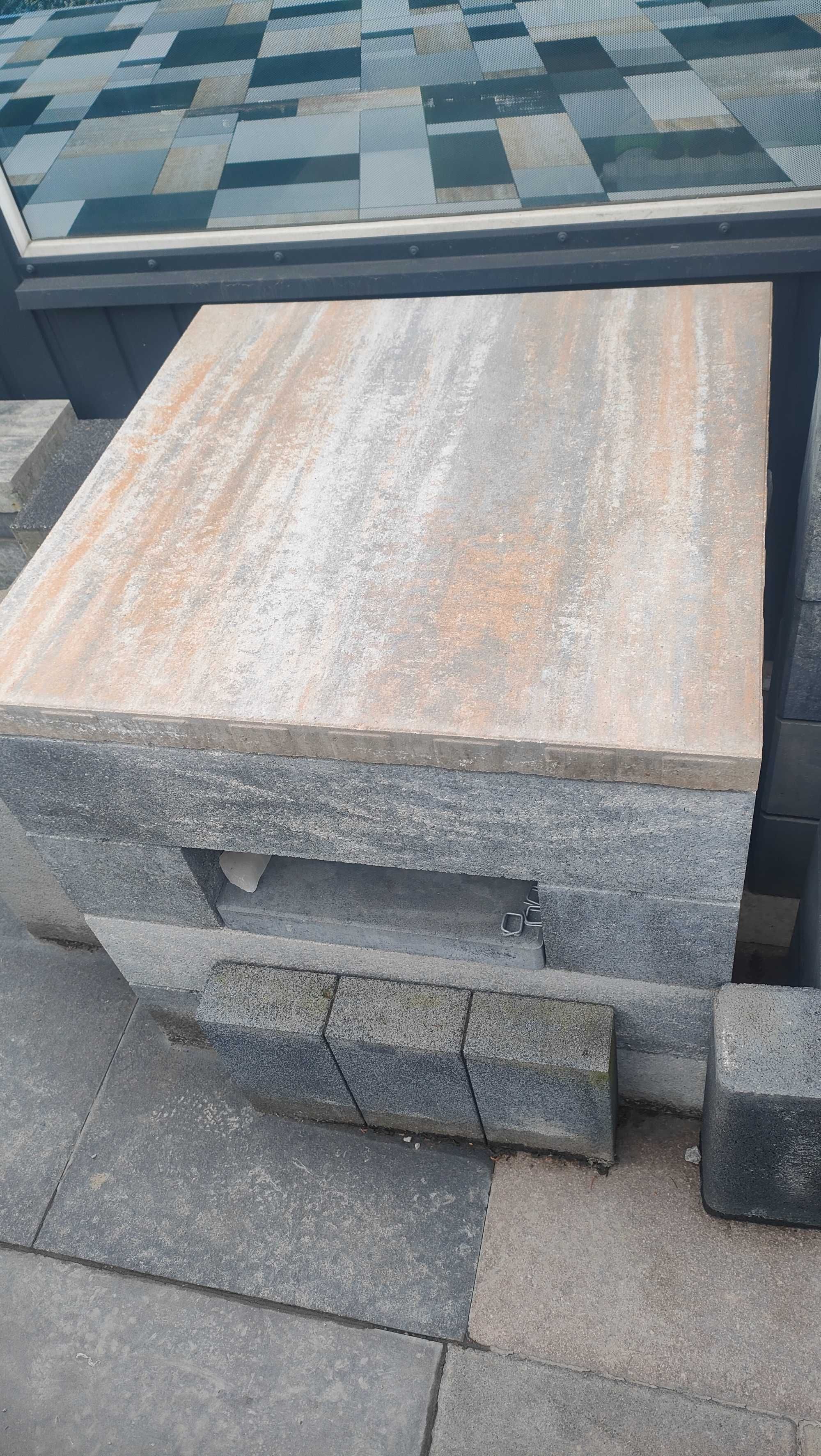 Stół stolik betonowy płyta tarasowa 80x80 kostka brukowa mebel meble