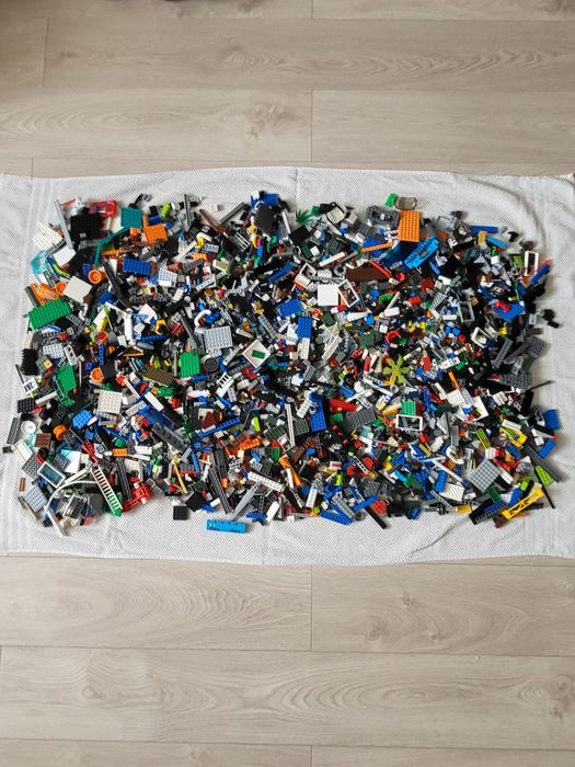 Lego mix klocków + koła waga 5,8 kg