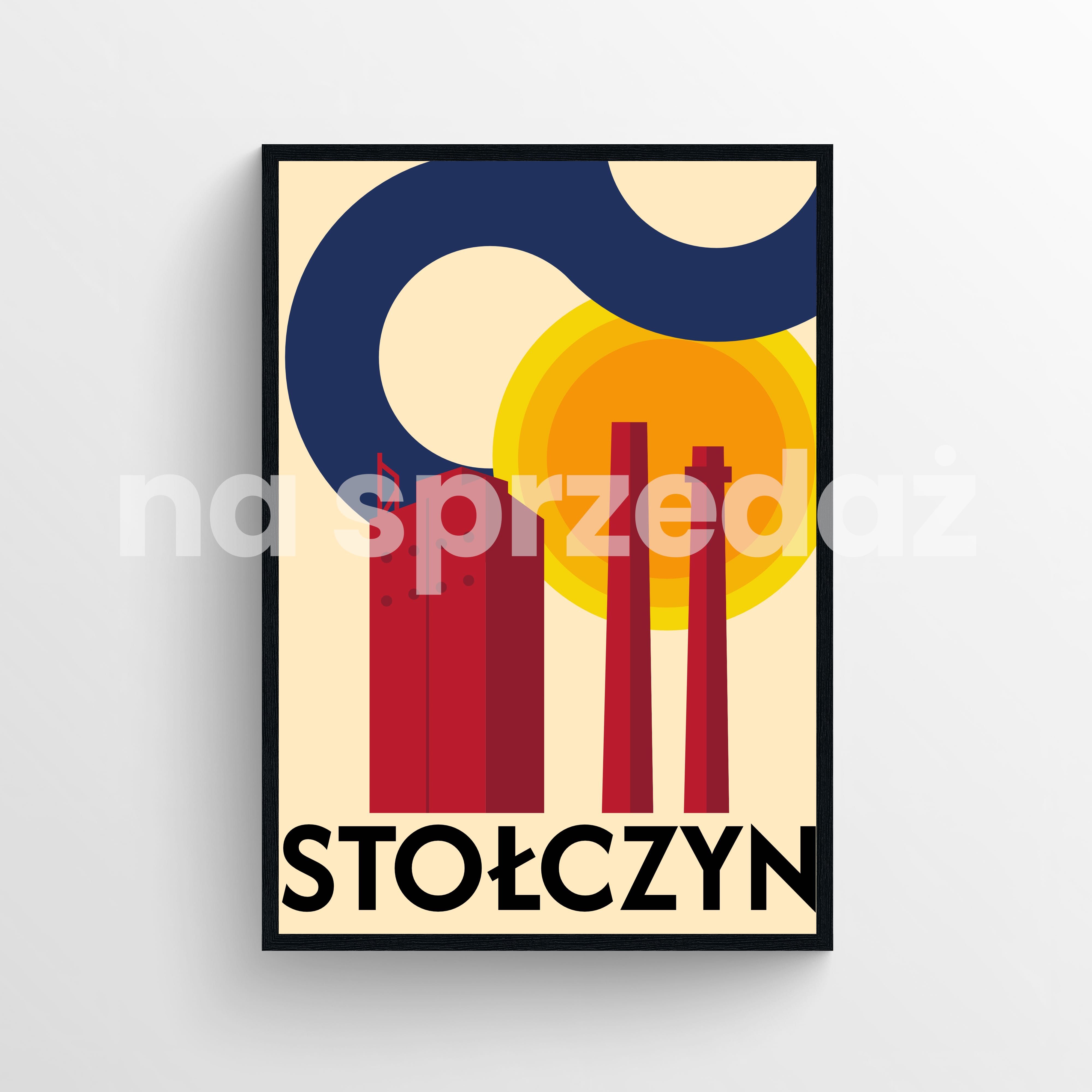 Plakat Stołczyn (Szczecin) z ramką