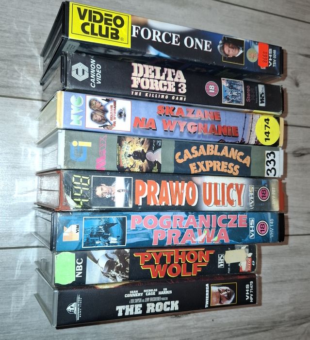 Zestaw kaset video VHS