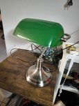 Lampa lampka gabinetowa bankierska zielona