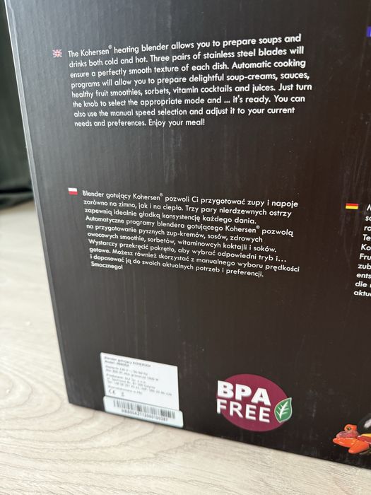 Nowy blender gotujący Kohersen 800W - gwarancja, oryginalne opakowanie