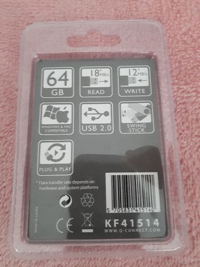 Pendrive 64 GB Nowy zapakowany plus Pendrive 8 GB GRATIS