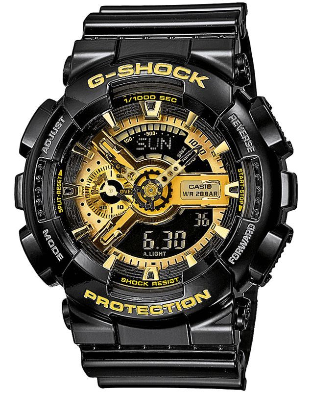zegarek męski casio g-shock ga-110gb-1aer 20 bar do nurkowania + box