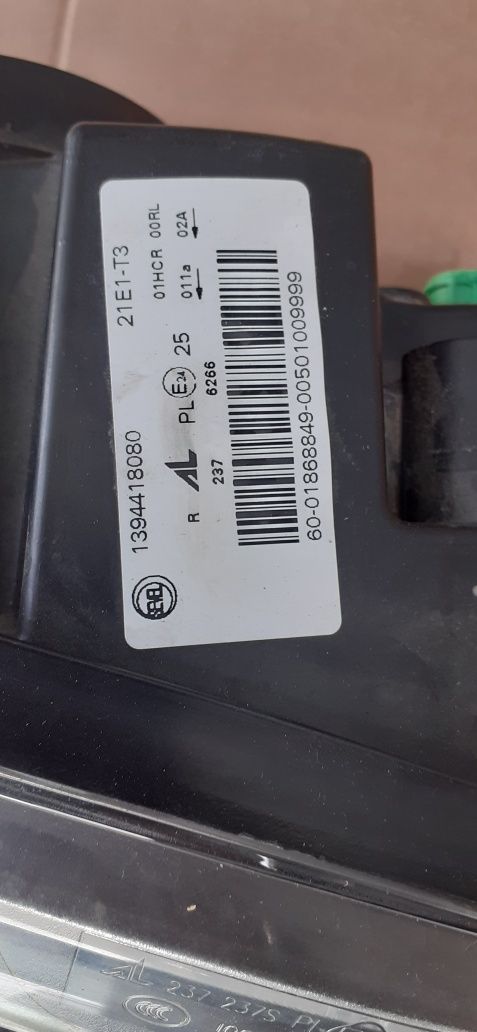 Lampa prawy przód przednia Ducato Jumper Boxer LIFT 14-21