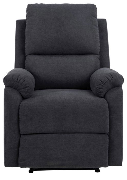 2 szt. FOTEL Rozkładany z Funkcją Relaks CIEMNOSZARY 80 CM