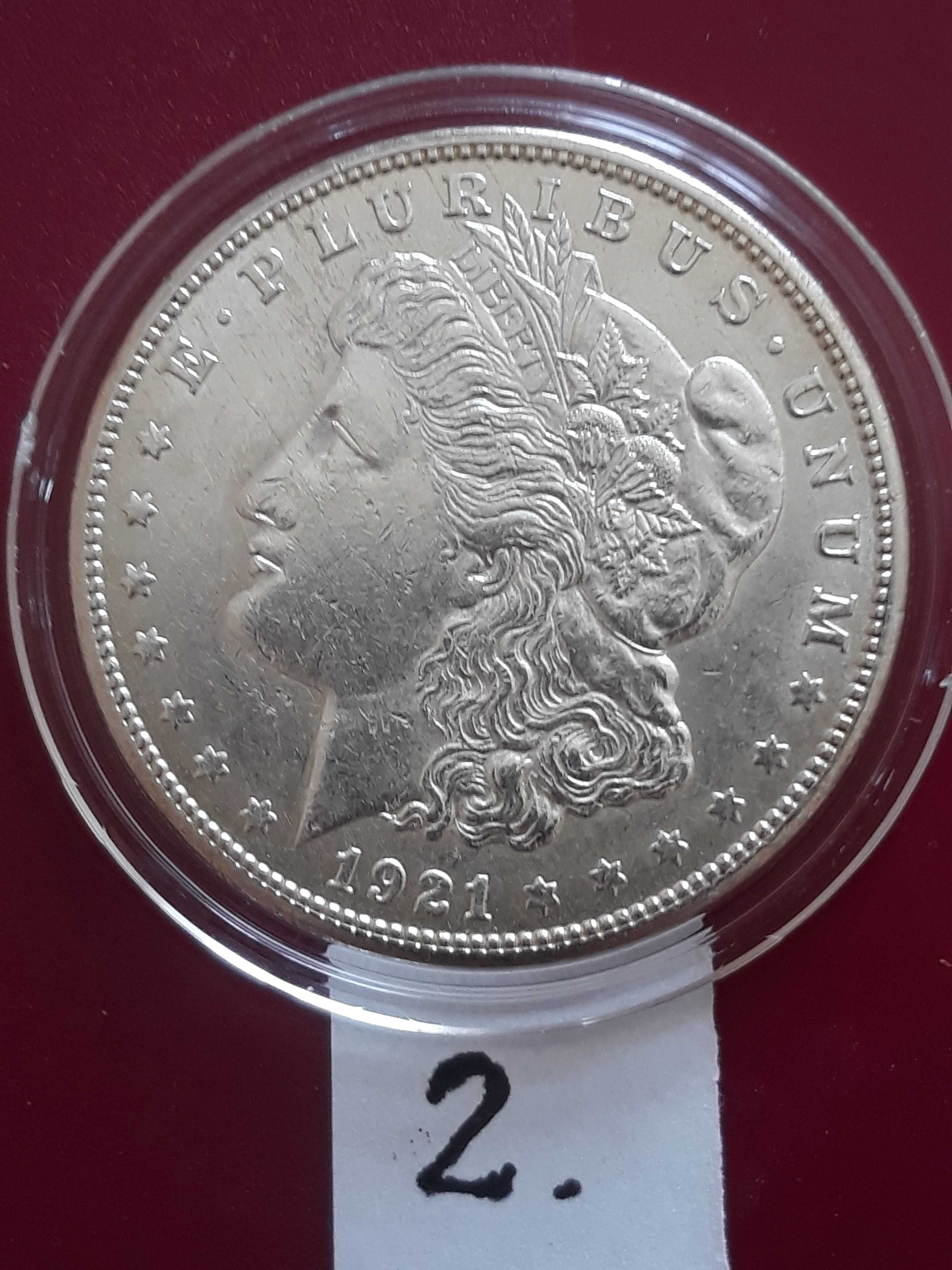 1 Dolar USA Morgan 1921 r. - mennica S - piękne - oryginalne