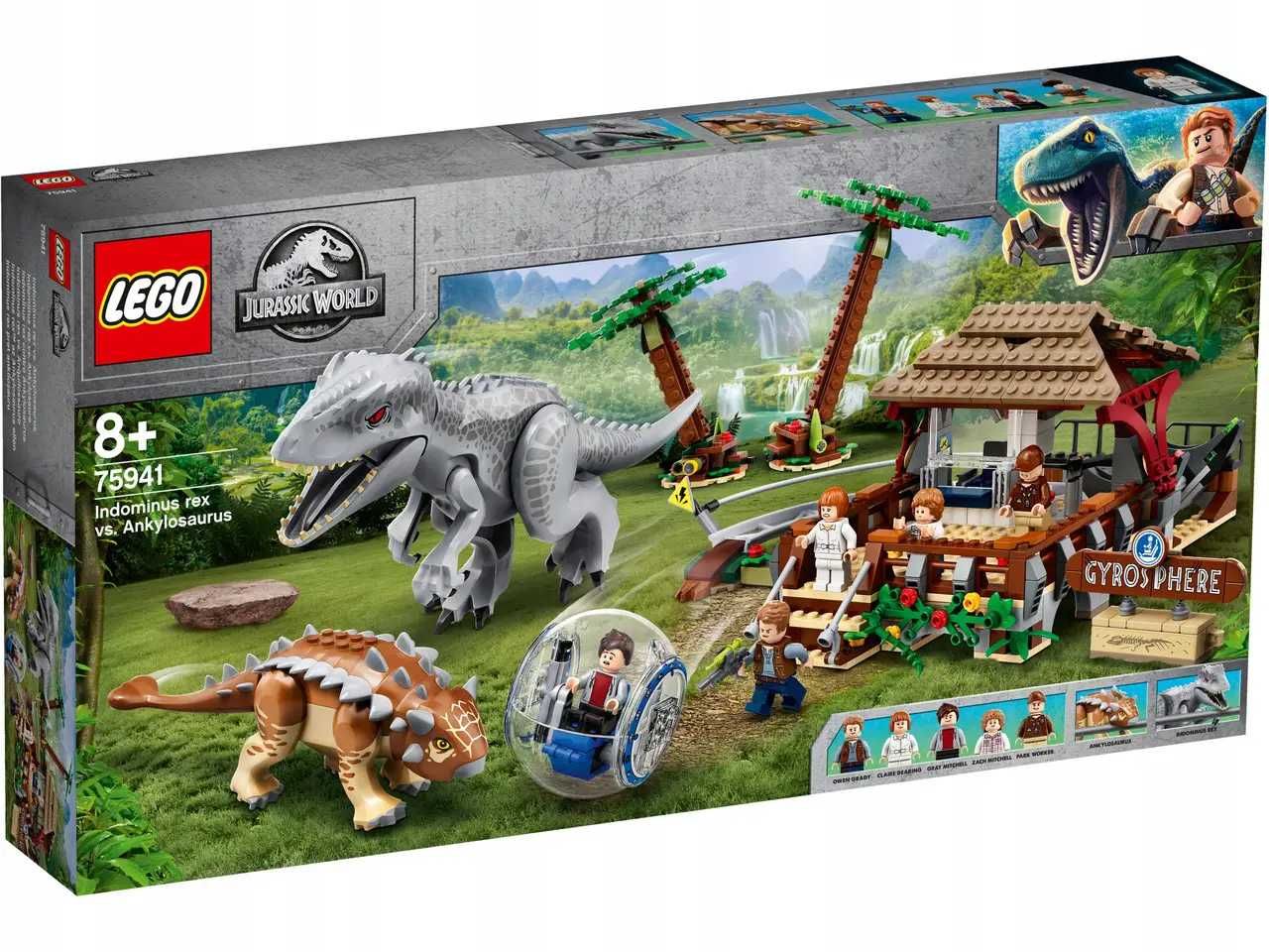 Конструктор Lego Індомінус-рекс проти анкілозавра 75941