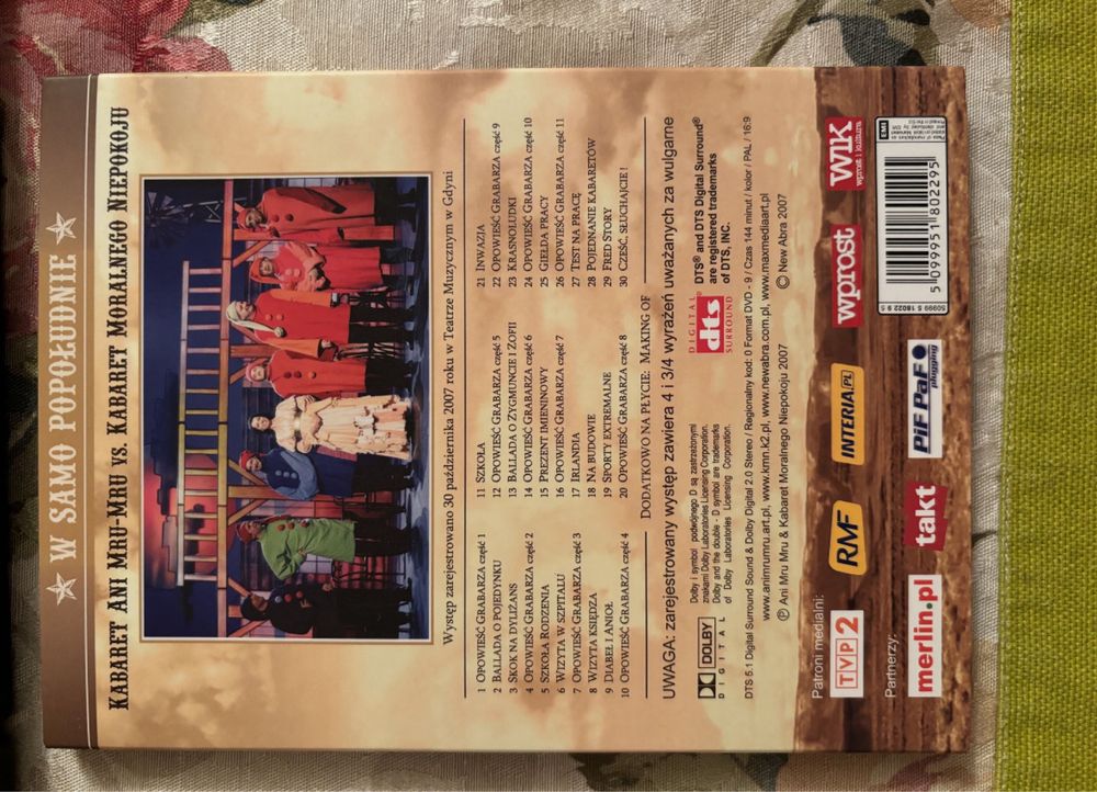 Kabaret moralnego niepokoju dvd